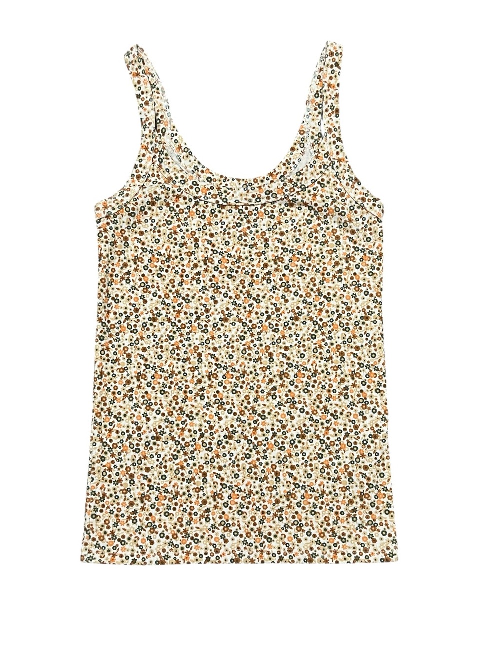AERIE SCOOP NECK TINY FLORAL TANK TOP in perfect condition size XS